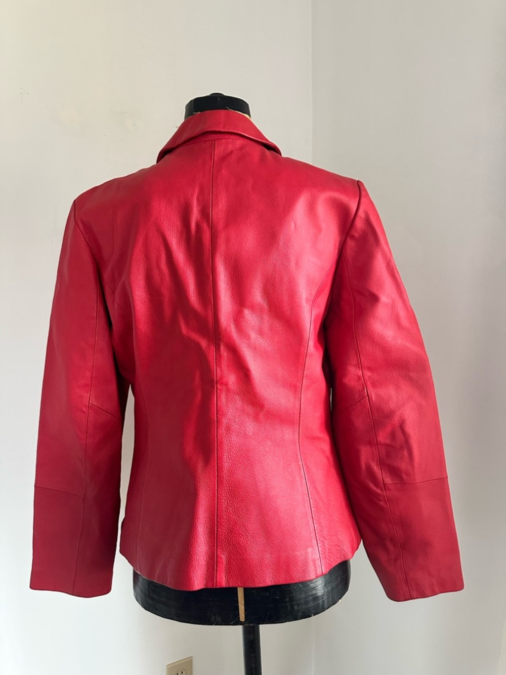 Red Leather Jacket - Picture 3 of 3